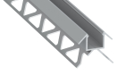 Profile LUMINES type CANTO silver anodized 1 m